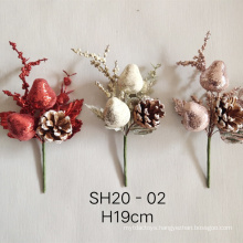 Christmas Red Fruit Plant Artificial Flower Branches Flower Christmas Decorative